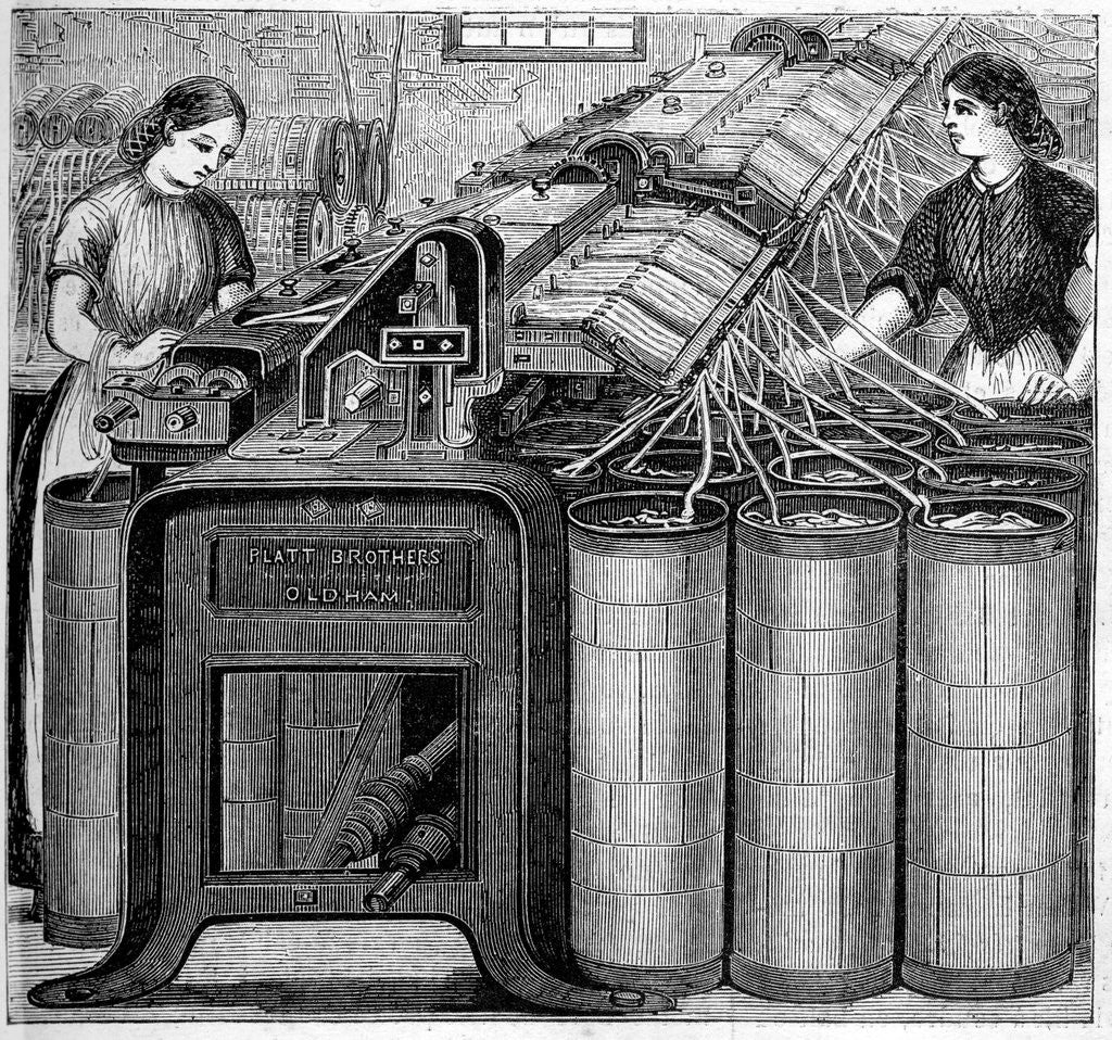 Detail of Illustration of the Manufacture of Cotton by Corbis