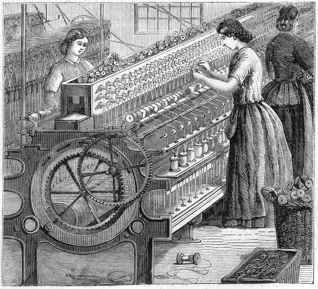 Detail of Illustration of the Manufacture of Cotton Thread by Anonymous