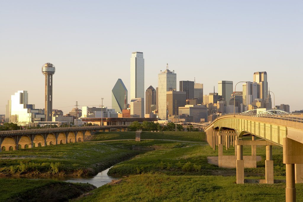 Detail of Dallas Skyline by Corbis