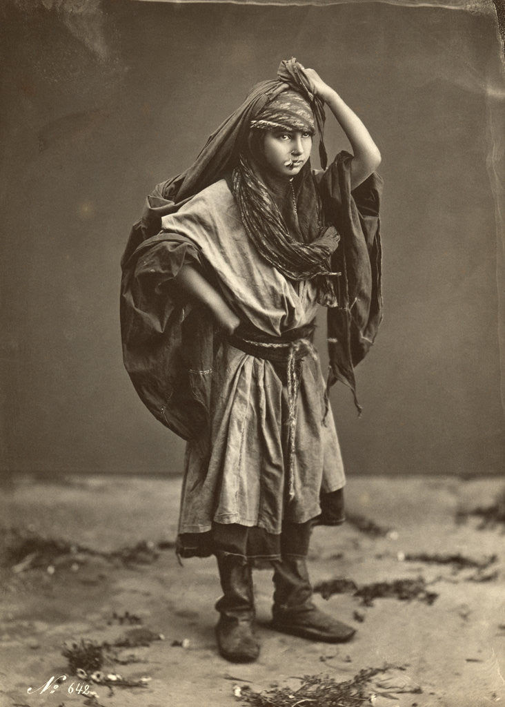 Detail of Portrait of Young Middle Eastern Girl by Anonymous
