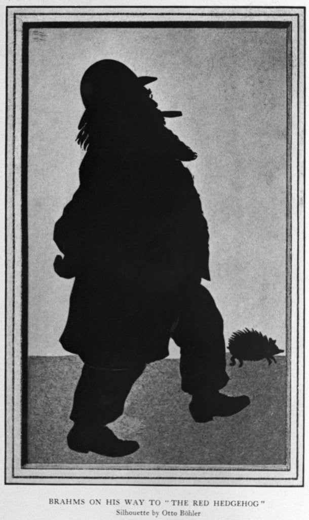 Detail of Cartoon of Johannes Brahms by Anonymous