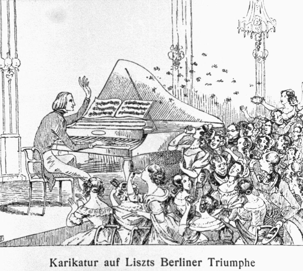 Detail of Franz Liszt During Concert in Berlin by Anonymous