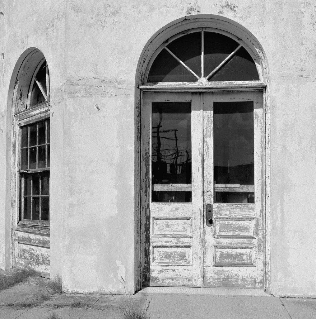 Detail of Window and Door in Old Building by Anonymous