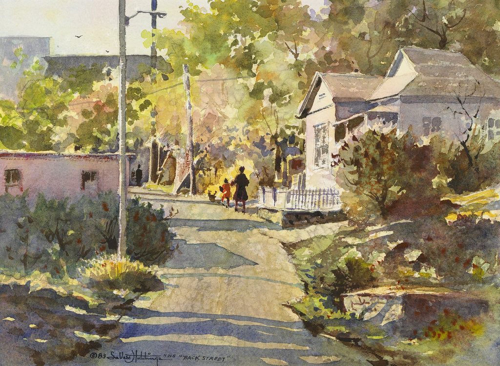 Detail of Back Street by LaVere Hutchings