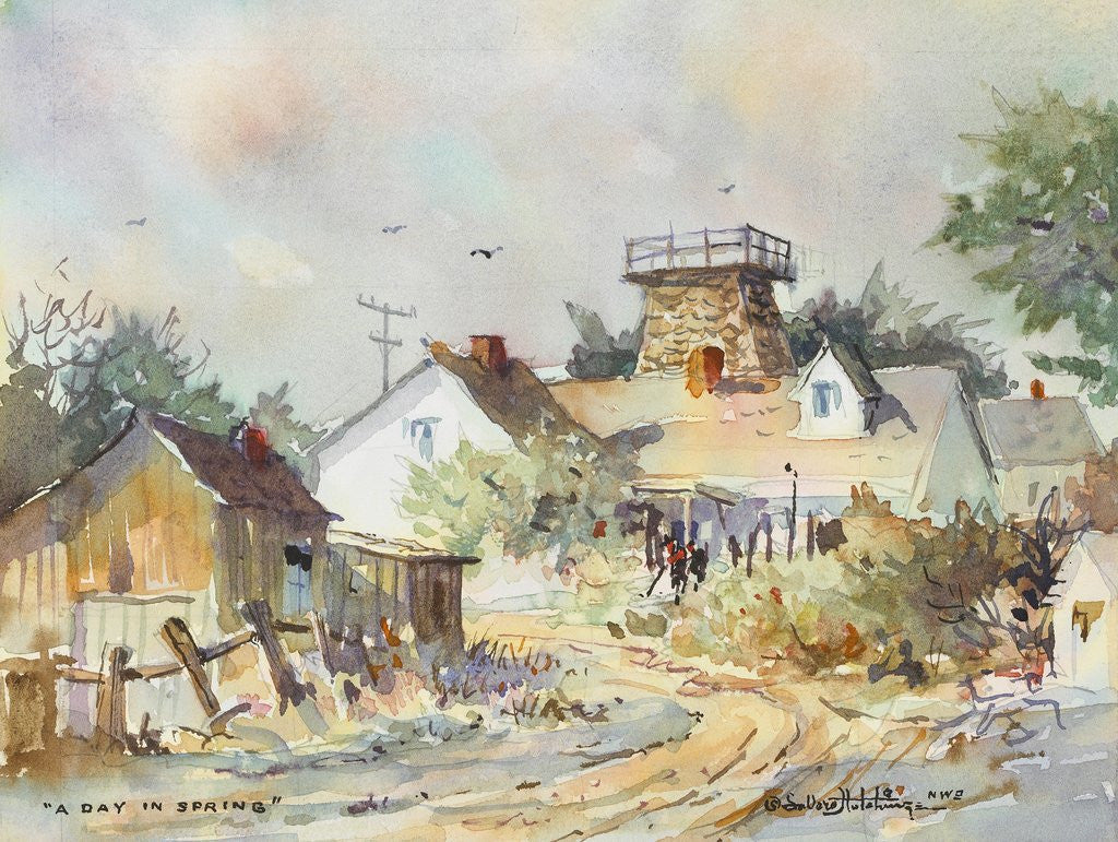 Detail of A Day in Spring by LaVere Hutchings