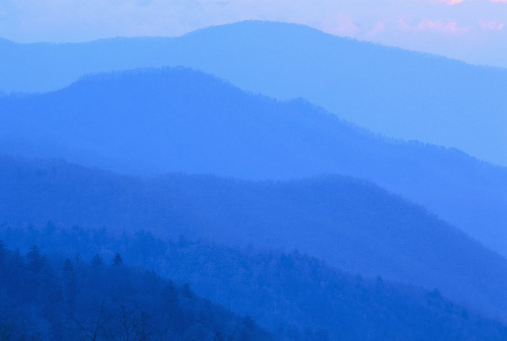 Detail of Blue Rolling Ridges by Anonymous