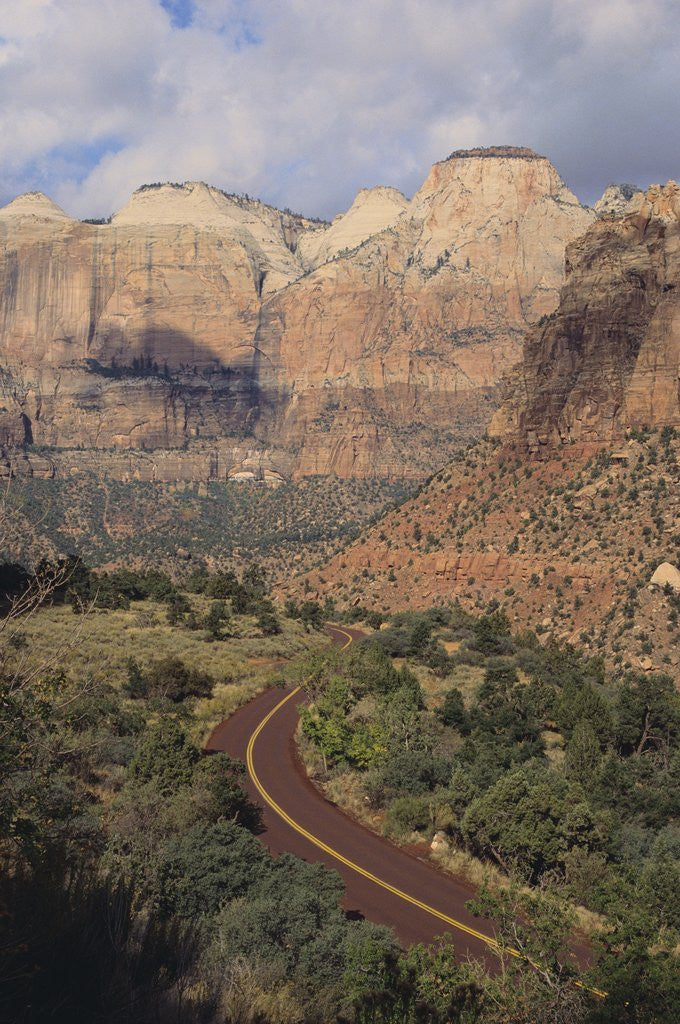 Detail of Curving Rural Road by Anonymous