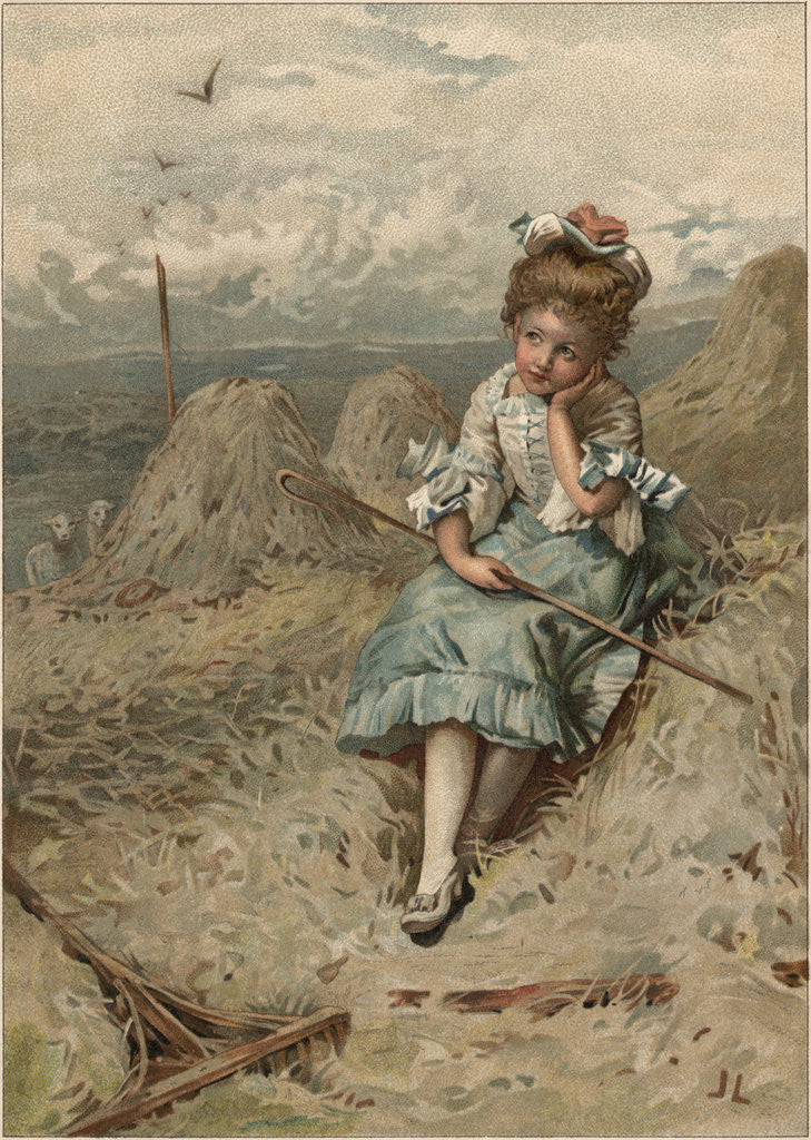 Detail of Little Bo-Peep Illustration by John Lawson