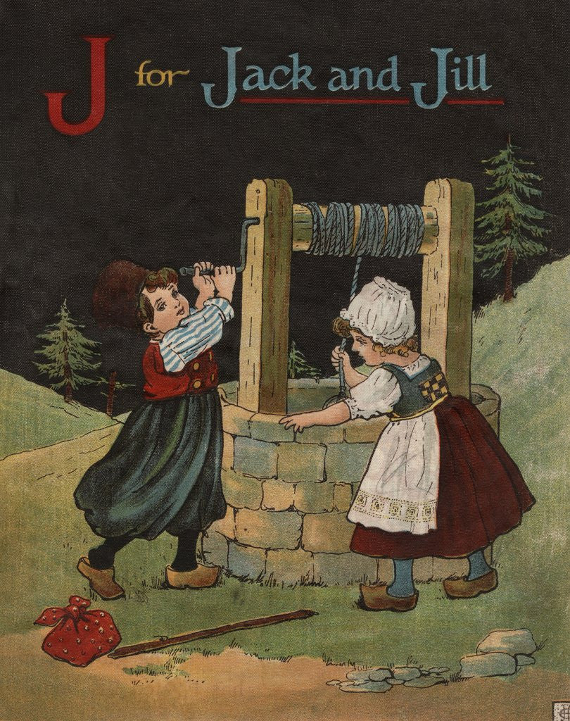 Detail of J for Jack and Jill Illustration by Anonymous