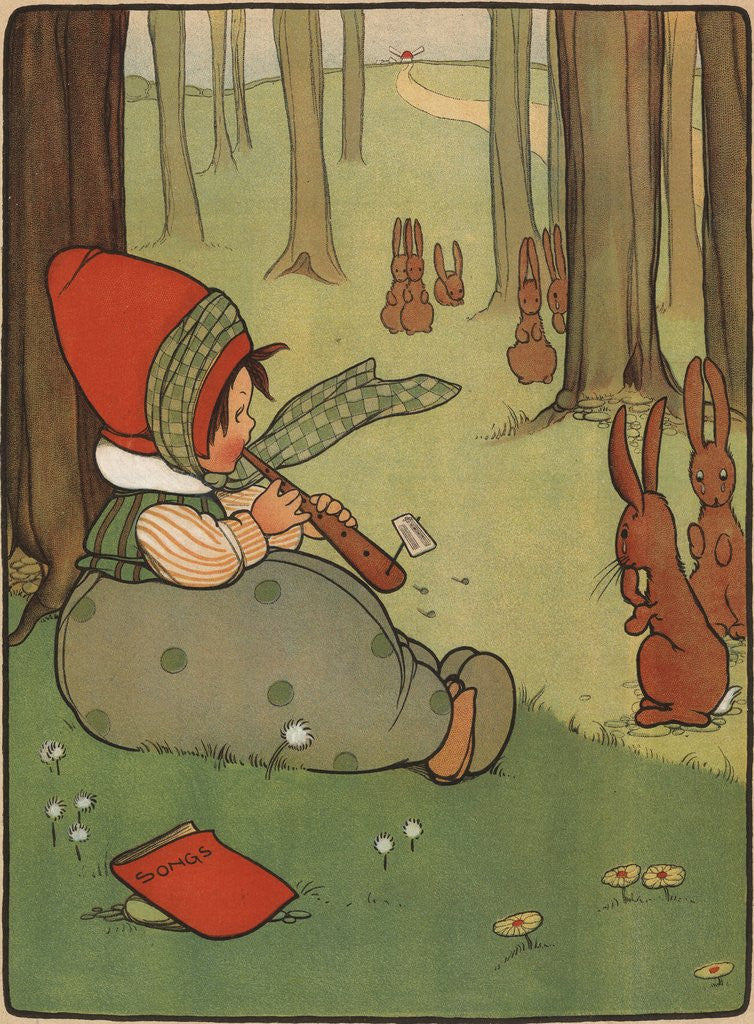 Detail of Tom, Tom the Piper's Son Illustration by Mabel Lucie Attwell