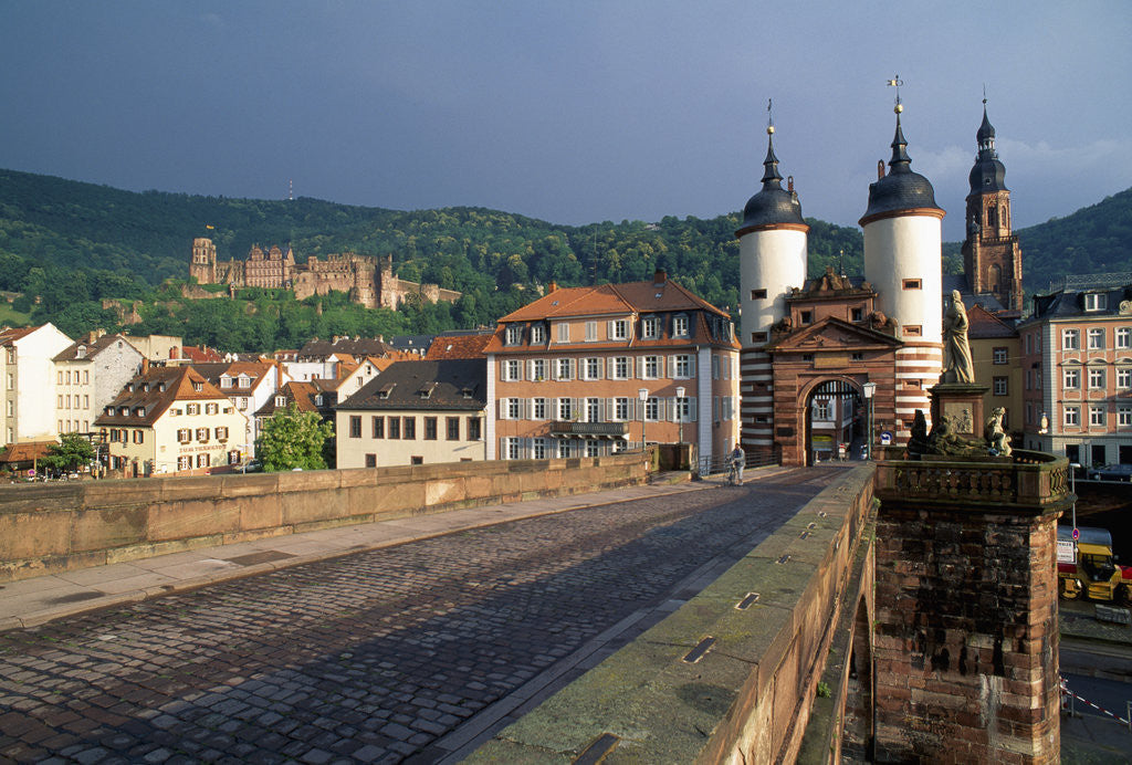 Detail of Alte Brucke in Heidelberg by Anonymous