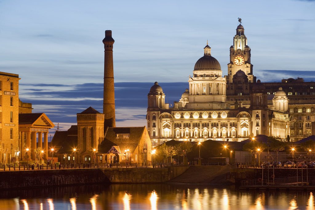 Detail of Albert Dock and Port of Liverpool Building by Anonymous