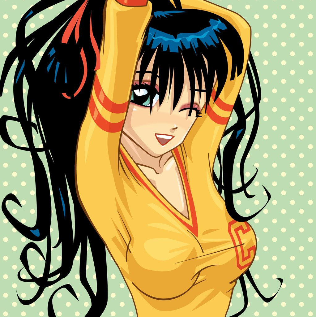 Detail of Anime Cheerleader by Anonymous