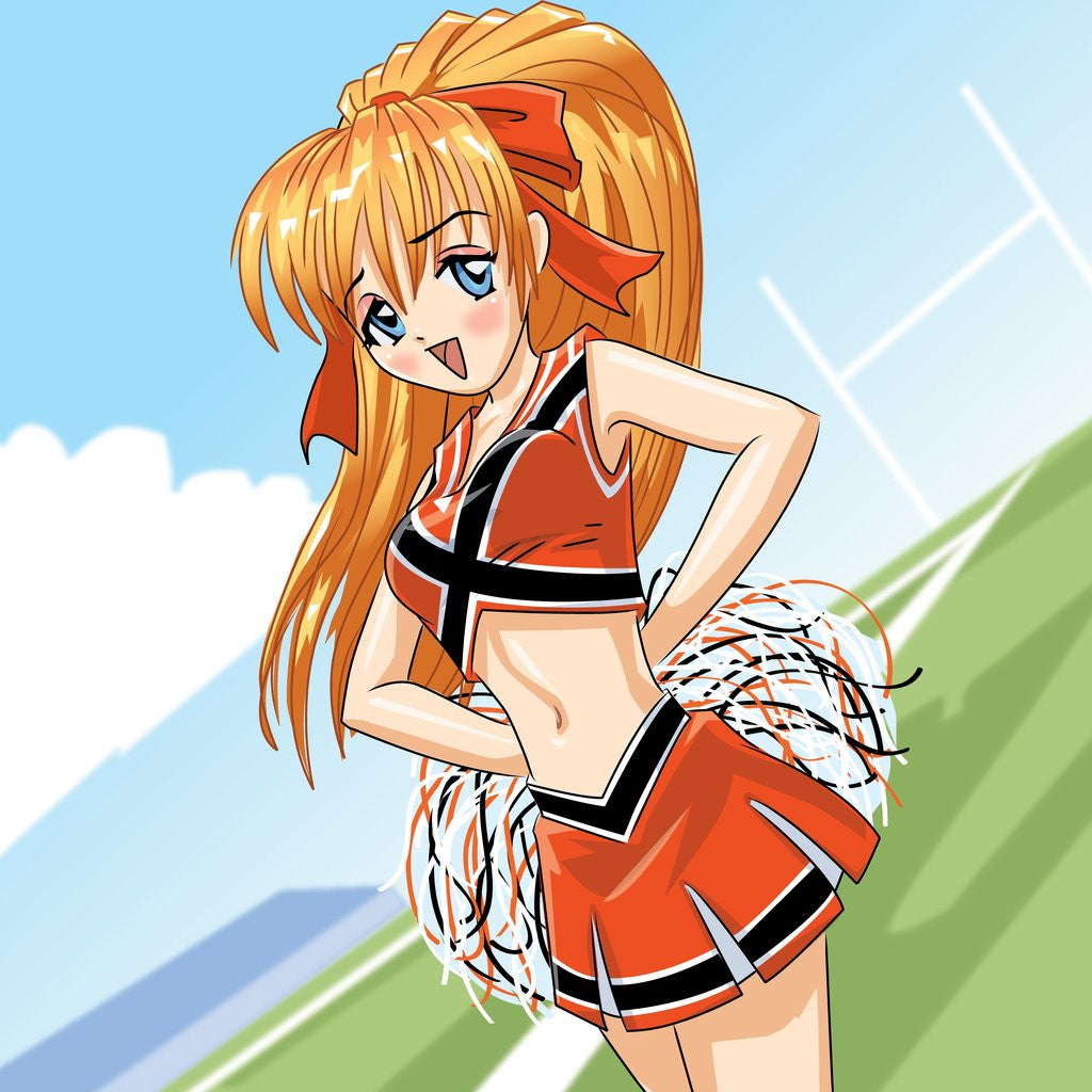 Detail of Anime Cheerleader by Anonymous