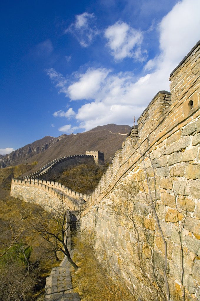 Detail of Mutianyu Section of the Great Wall of China by Anonymous