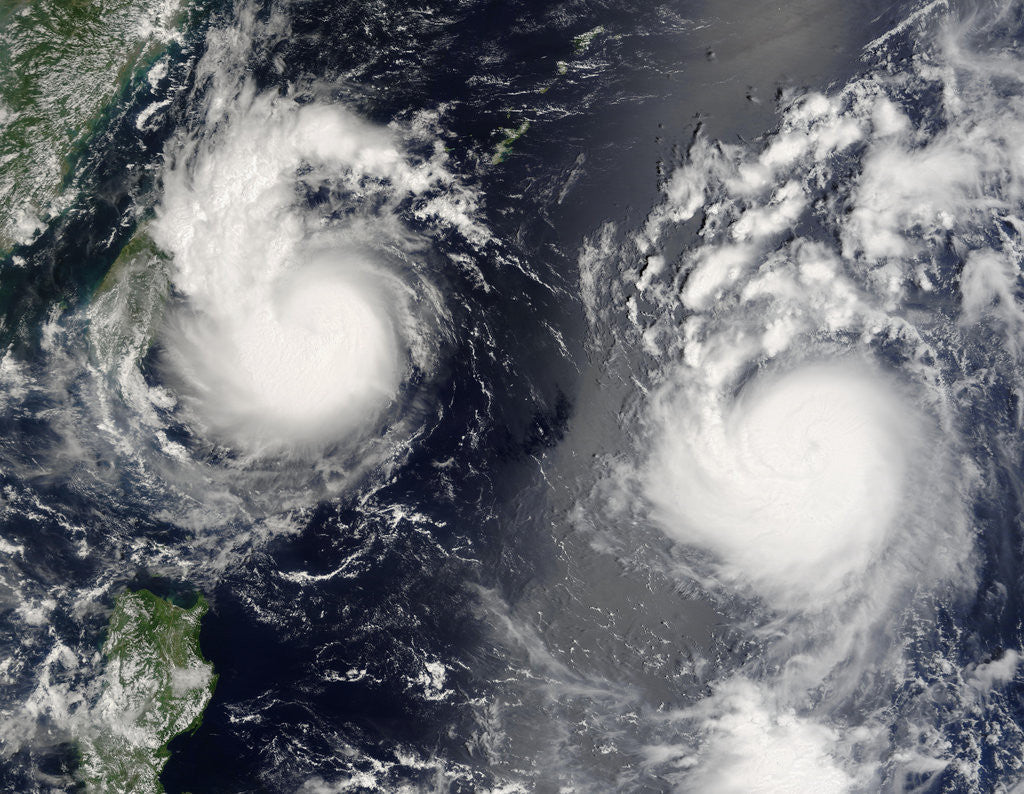 Detail of Typhoons Saomai and Bopha by Anonymous
