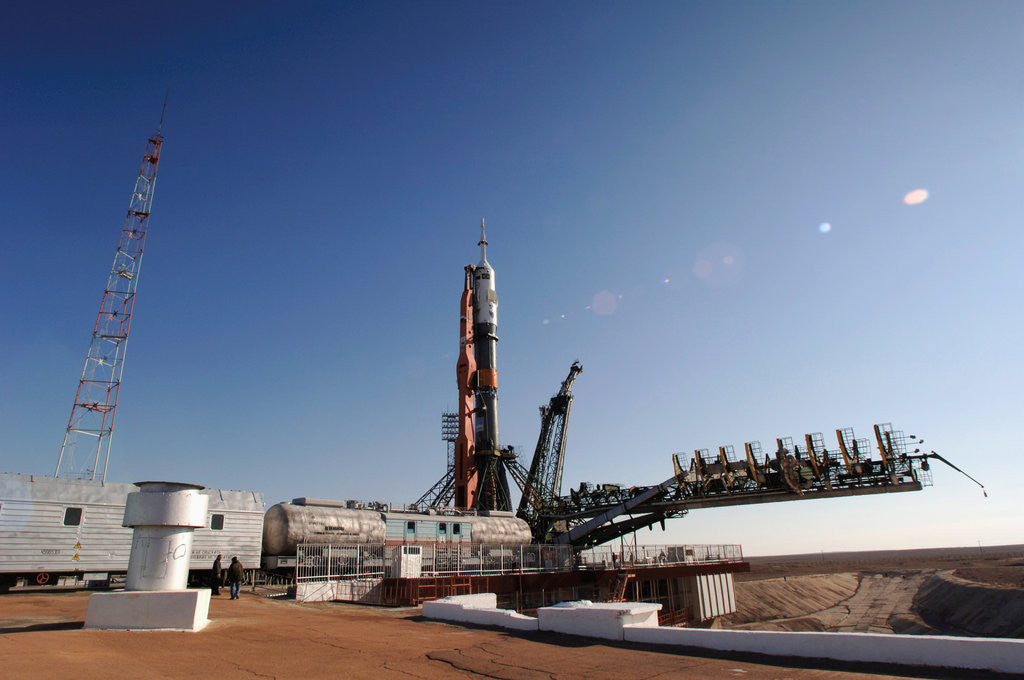 Detail of Soyuz on Launch Pad by Corbis