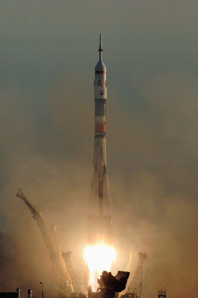 Detail of Soyuz Spacecraft Lifting Off by Anonymous