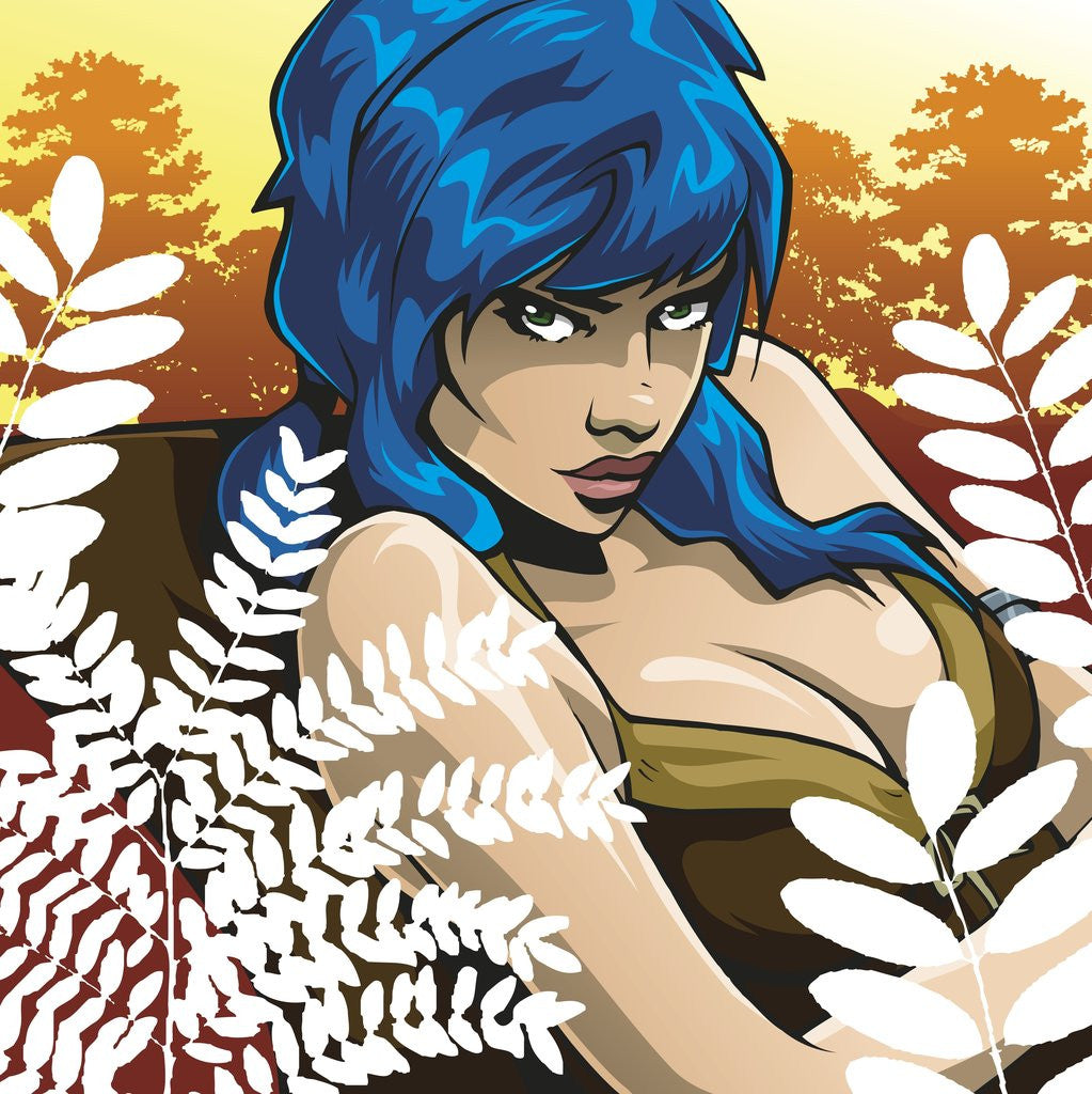 Detail of Anime Girl by Tristan Eaton