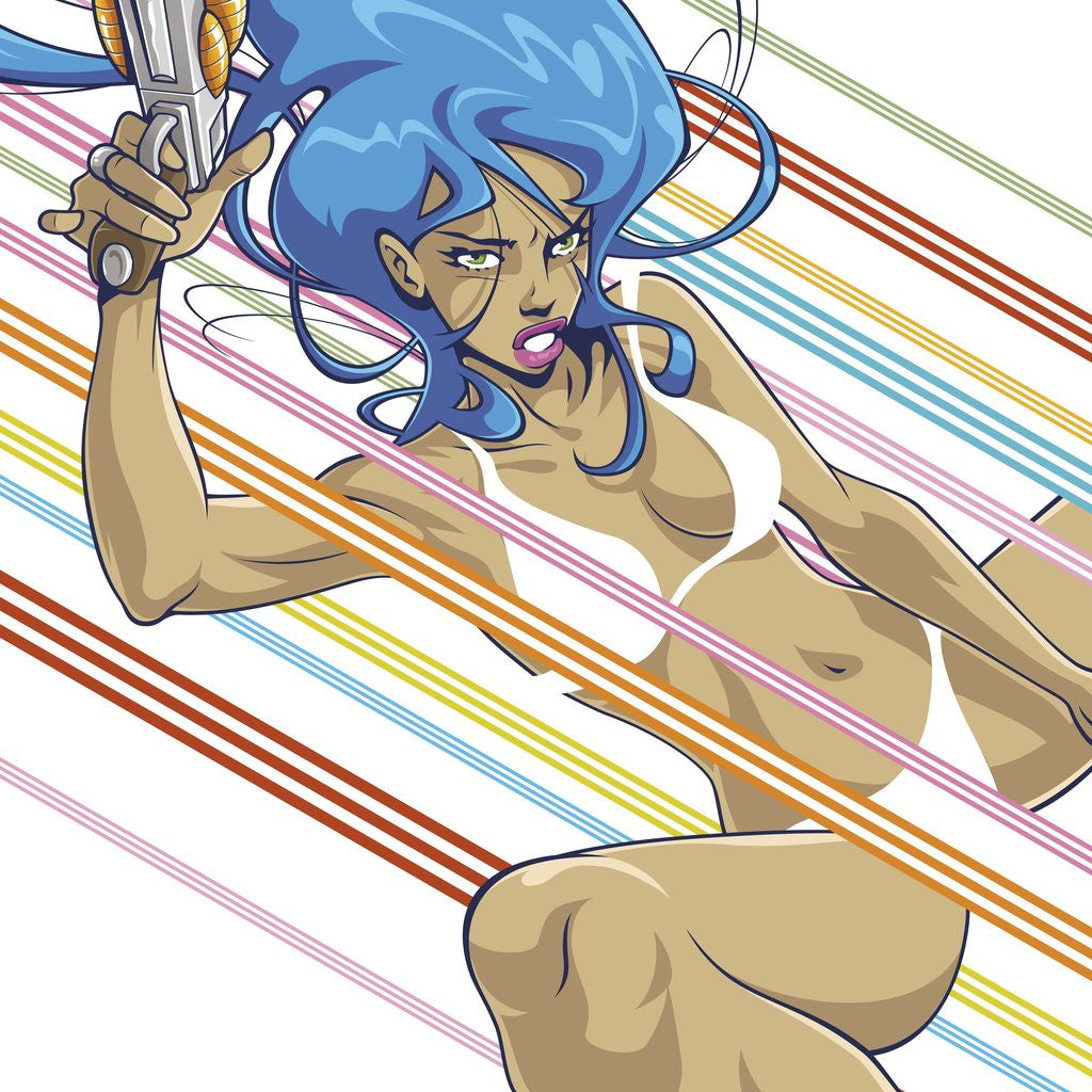 Detail of Anime Girl by Tristan Eaton