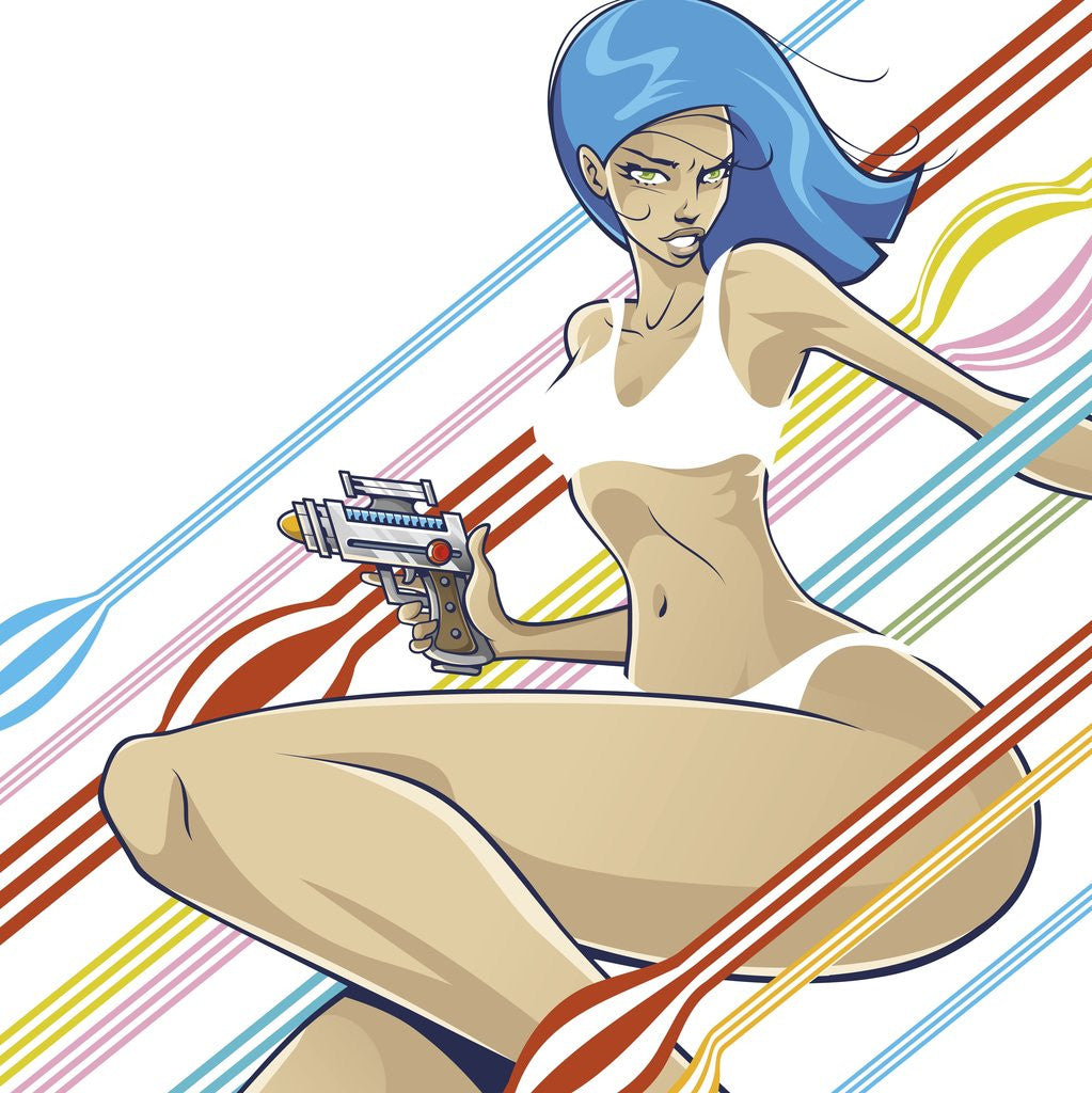 Detail of Anime Girl by Tristan Eaton