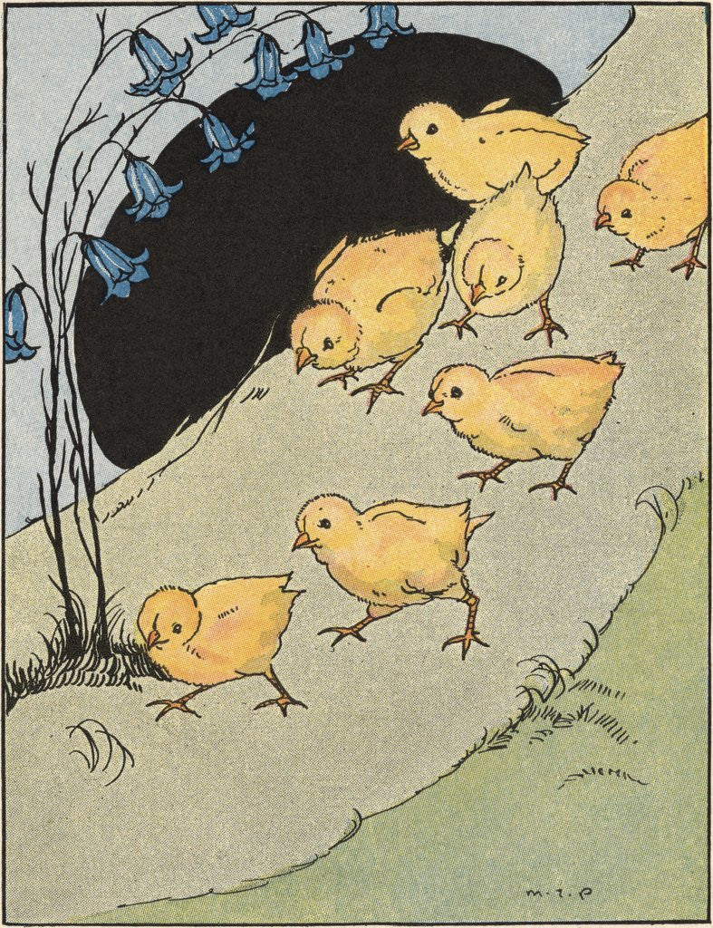Detail of All the Little Chicks Came Running by Margaret Evans Price