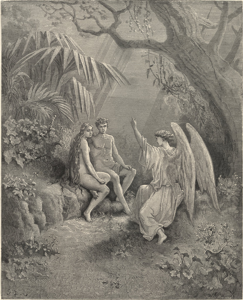 Detail of O Adam, One Almighty Is, From Whom All Things Proceed by Gustave Dore