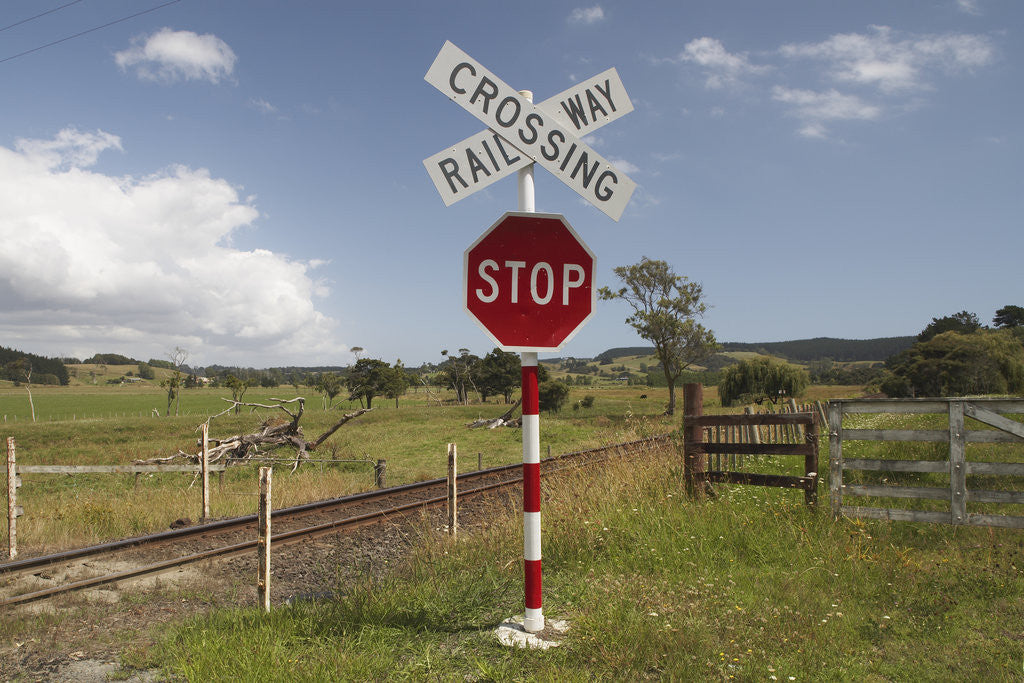 Detail of Railroad Crossing by Anonymous