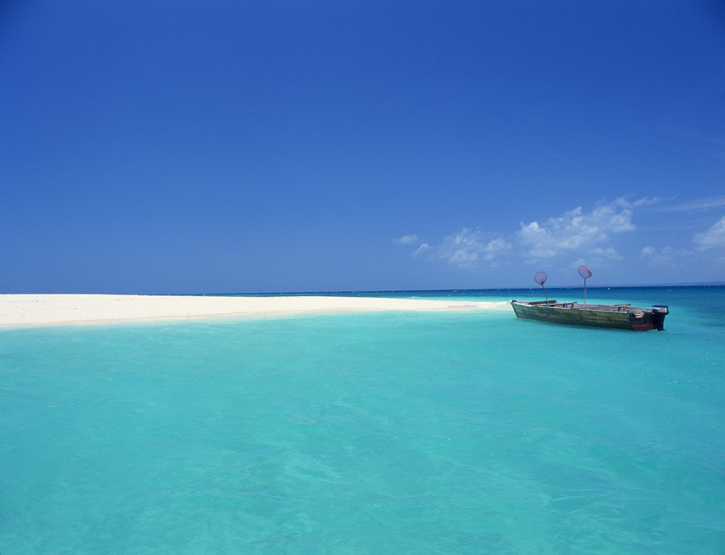Detail of Boat at Tropical Beach by Anonymous