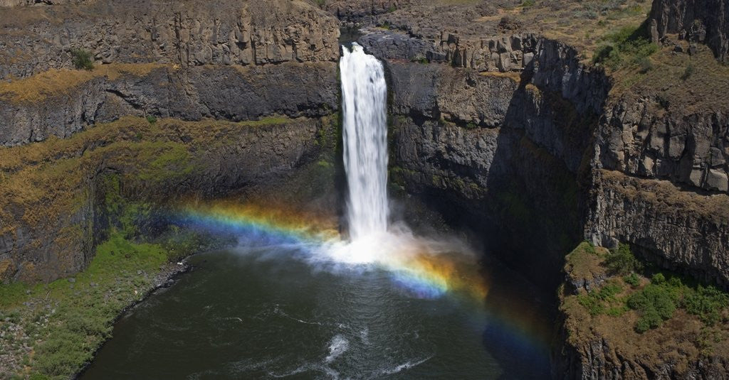 Detail of Rainbow in Mist of Waterfall by Anonymous
