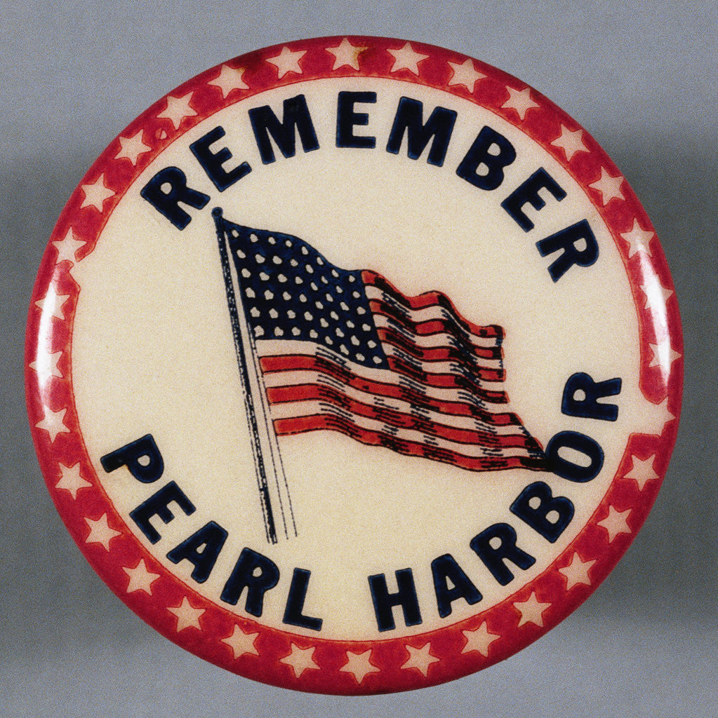Detail of Remember Pearl Harbor Pin by Corbis
