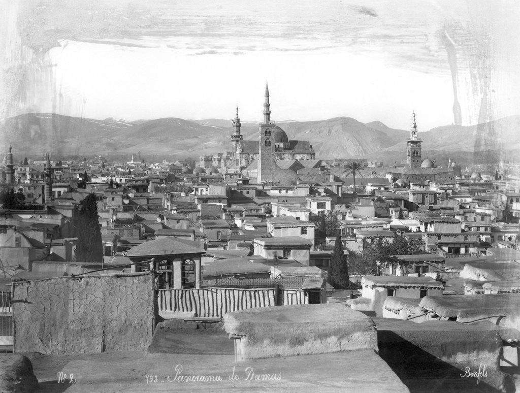 Detail of Overview of City of Damascus by Anonymous