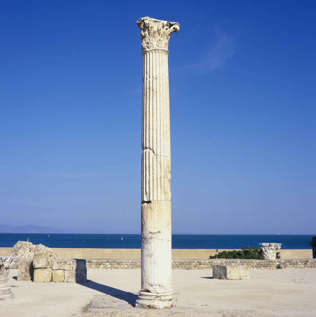 Detail of Column at the Thermal Baths by Anonymous
