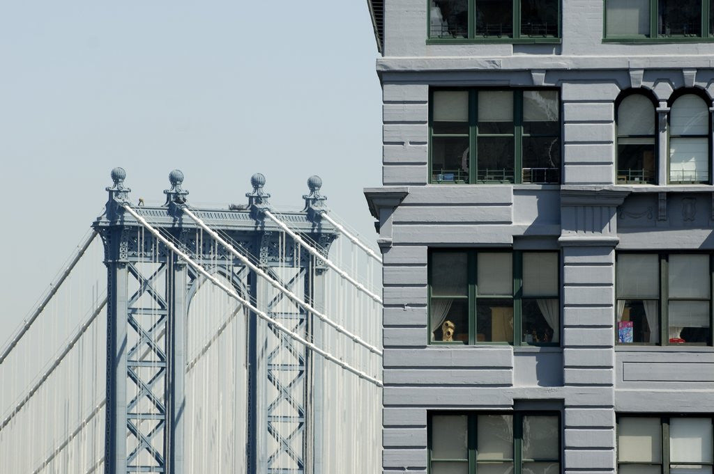 Detail of Manhattan Bridge by Anonymous