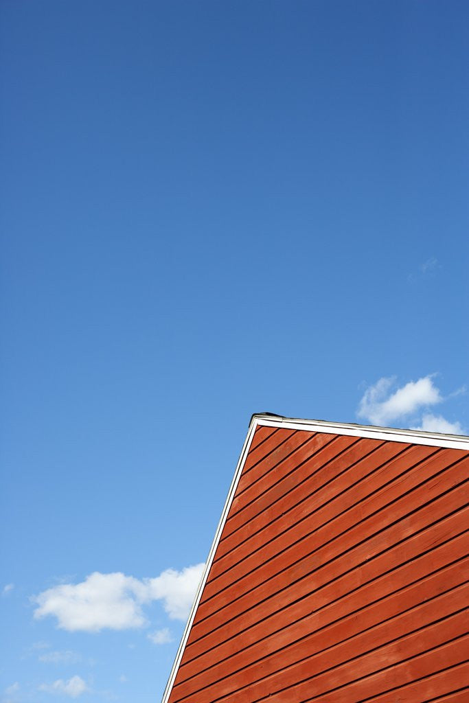 Detail of Peak of a Barn Roof by Anonymous