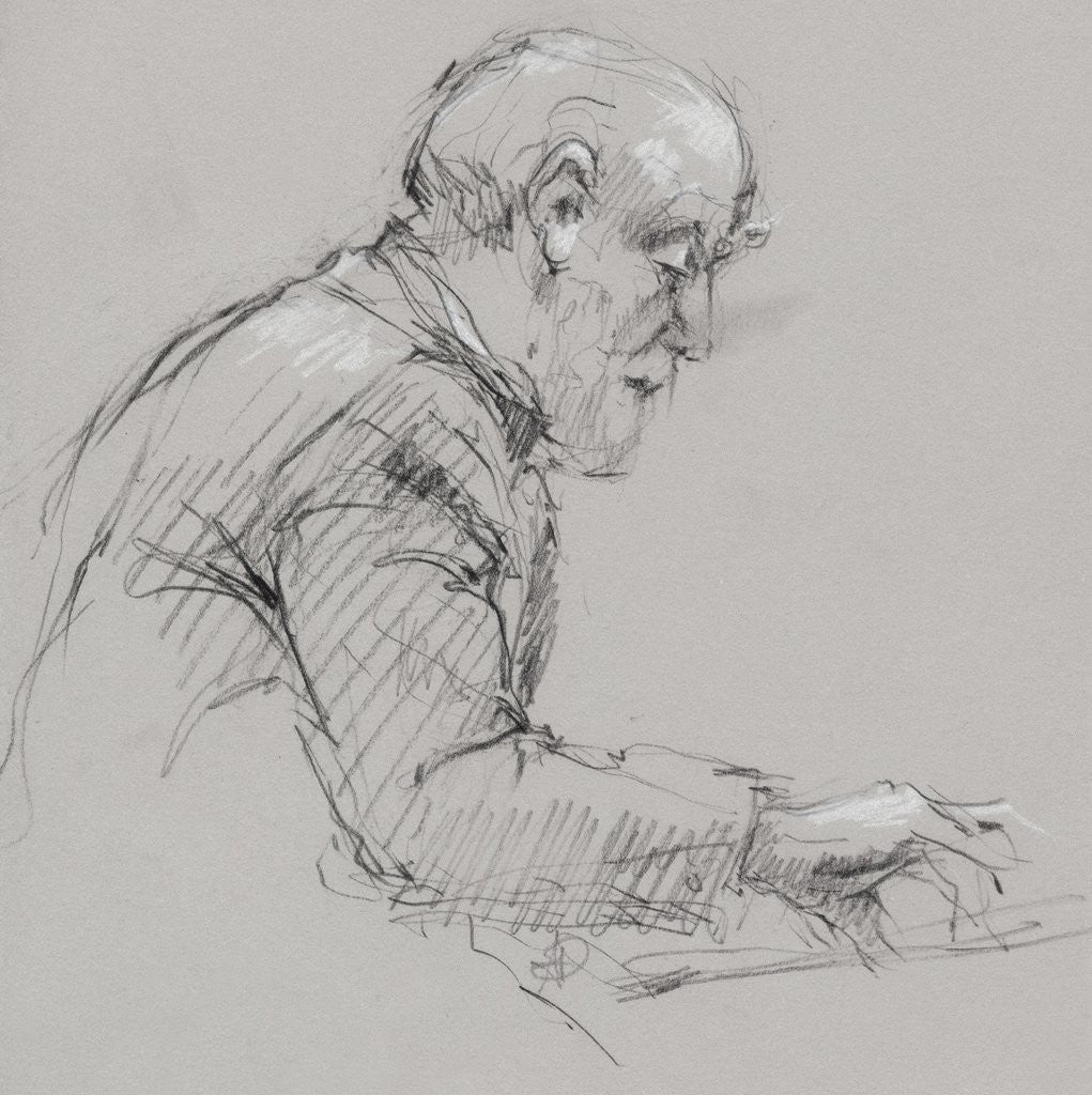 Detail of Illustration of a Piano Player by Alexandra Day