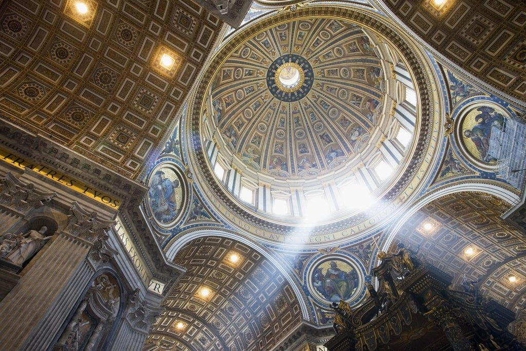 Detail of The Ceiling of St. Peter's Bascilica by Anonymous