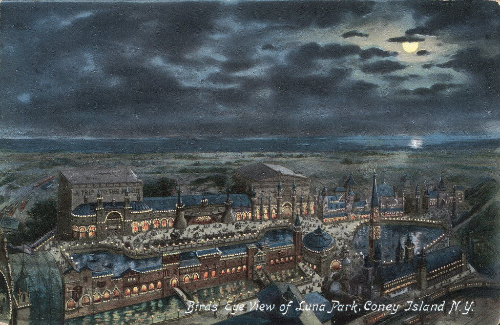 Detail of Bird's Eye View of Luna Park by Anonymous