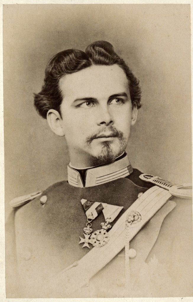 Detail of Portrait of Louis II, King of Bavaria by Anonymous