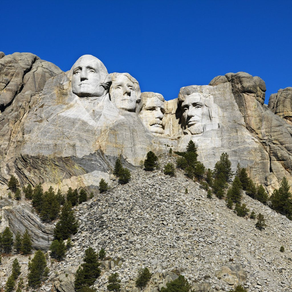 Detail of Mount Rushmore National Memorial by Anonymous