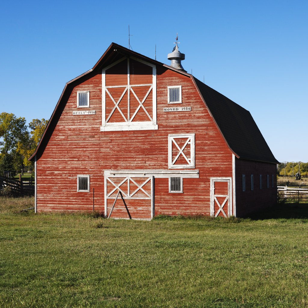 Detail of Red Barn by Anonymous