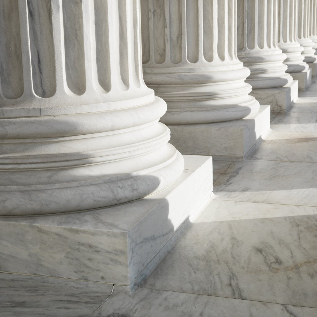 Detail of Columns at Supreme Court Building by Corbis