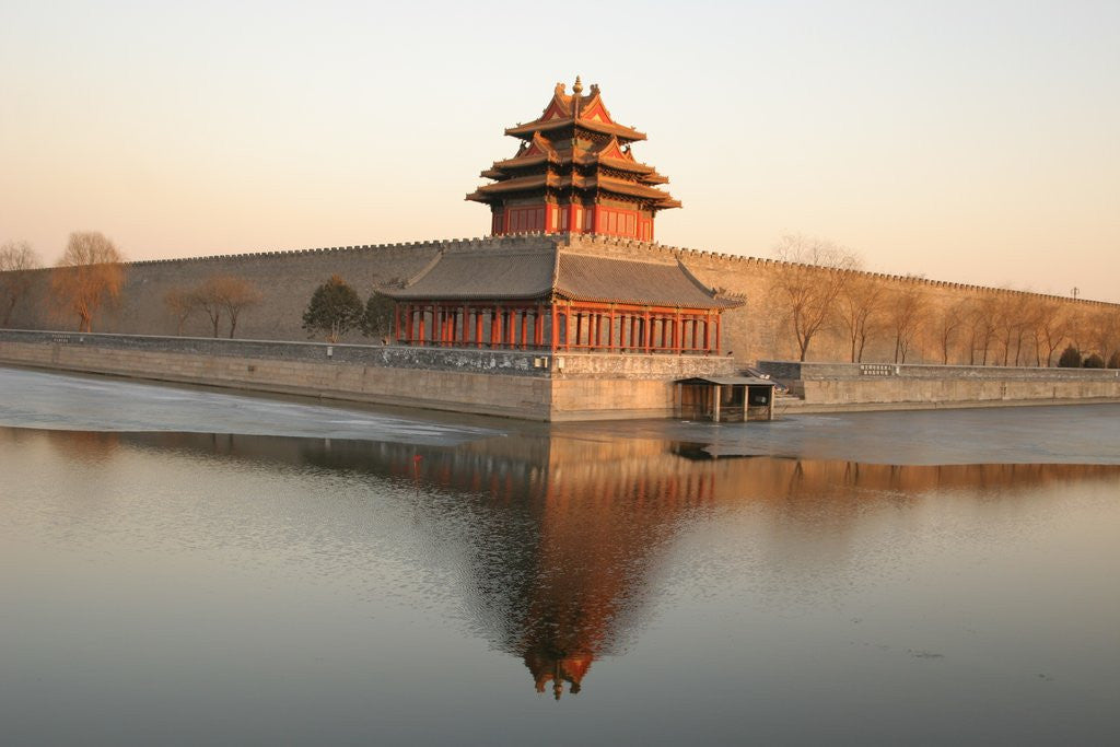 Detail of Northwest Corner of the Forbidden City by Anonymous