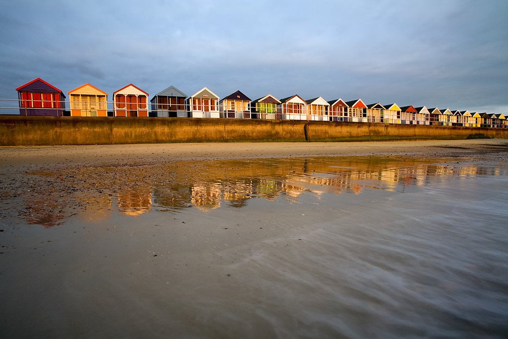 Detail of Southwold Beach Huts by Corbis
