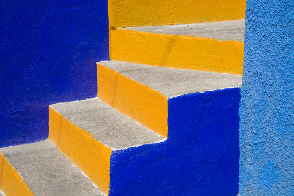 Detail of Colorful Stairs by Corbis