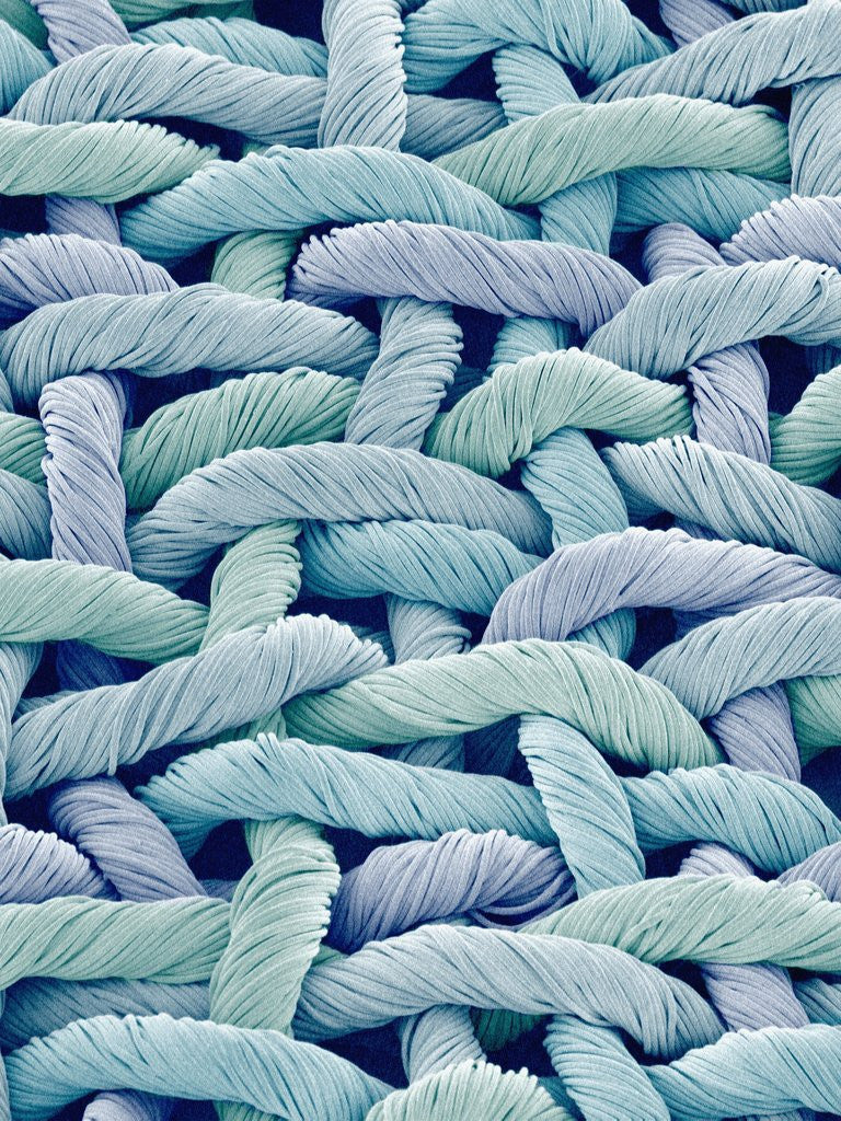 Detail of Woven Synthetic Fabric by Anonymous