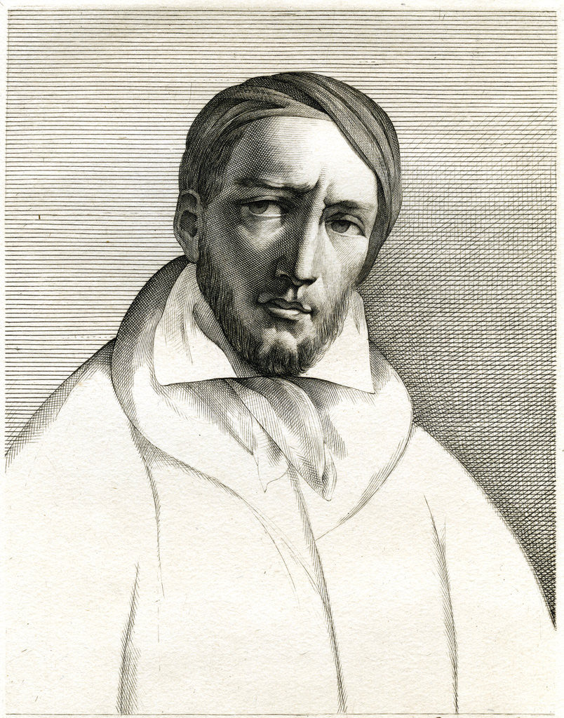 Detail of Engraving of Theodore Gericault by Anonymous