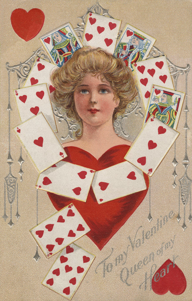 Detail of Queen of My Heart Postcard by Anonymous