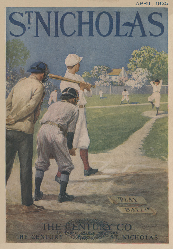 Detail of Play Ball Magazine Illustration by Anonymous