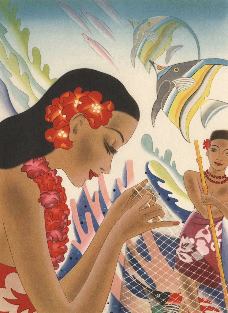 Detail of The Gifts of the Sea by Frank MacIntosh